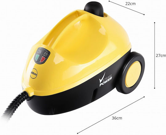Eldom Vapuro Steam Cleaner 4.5bar with Stick Handle Yellow