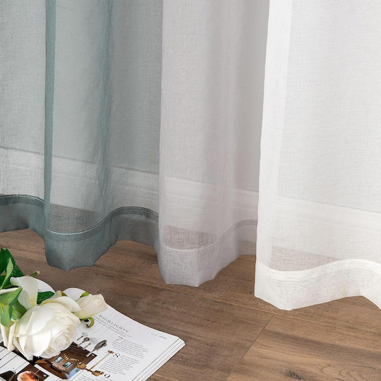 Miulee Miulee Vorhänge mit Bleistiftfalten Grau Beige 140x260cm