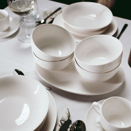 Duka Milchkännchen Servierset aus weißem Porzellan