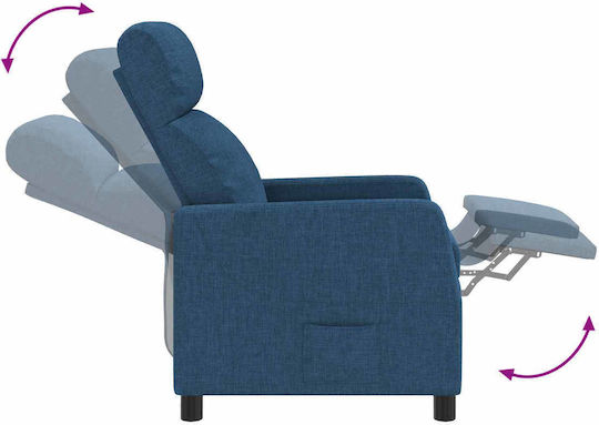 Scaun De Relax Masaj Albastru 66x95x100cm