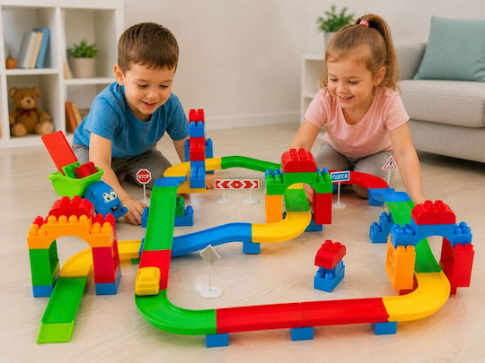 Hashtag Toys Cuburi de construit Educative Old City Building Set 3 pentru 3+ Ani 116 Buc HTB1197