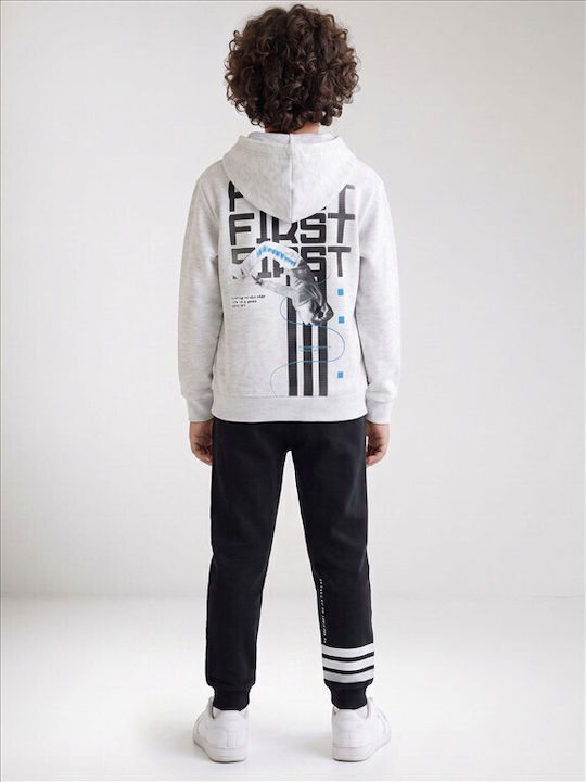 Kids Sweatpants Set Grey/black
