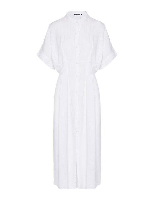 Καλοκαιρινό Midi Σεμιζιέ Φόρεμα White