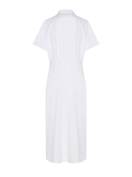 Καλοκαιρινό Midi Σεμιζιέ Φόρεμα White