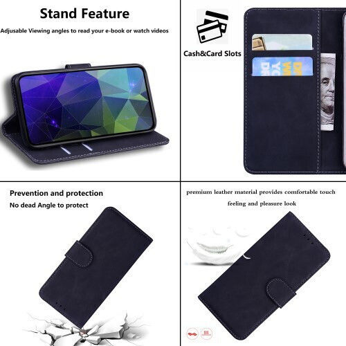 Support Base View Wallet Synthetic Leather Black (Motorola Edge 30 Pro, Edge X30)