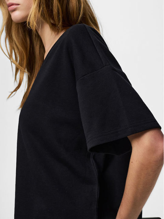 Damen Sommer Bluse Schwarz