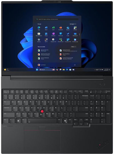 Lenovo ThinkPad E16 Gen 3 (Intel) 16" QHD+ 120Hz (Ultra 7-256V/16GB/512GB SSD/Без операционна система) (Международен английски клавиатура)
