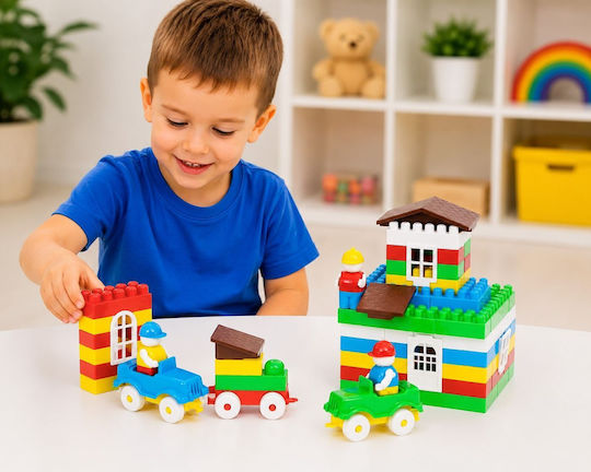 Hashtag Toys Cuburi de construit educative Construction Set 4 pentru 3+ ani 193 buc HTB1202