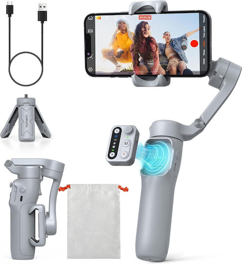 Hohem Isteady X3 Se Stabilizator Mecanic Automat Cu Stabilizare Pe 3 Axe Design Ușor Pliabil Compact Stabil Detașabil Cu Telecomandă Durata Bateriei De 11 Ore Ideal Pentru Vlogging Călătorii Gri