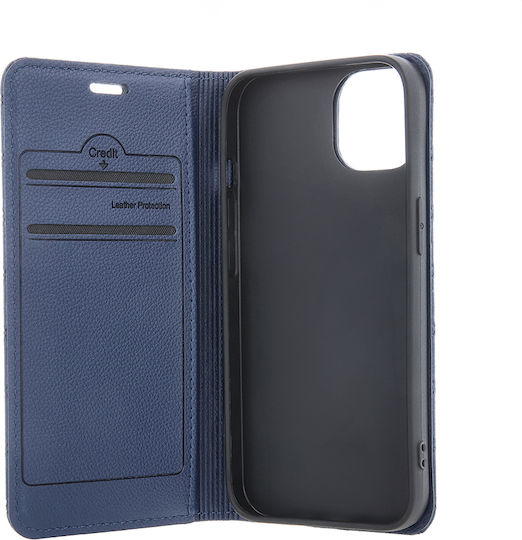 Smart Book Δερμάτινο Navy Μπλε (Redmi Note 15 Pro 5G)