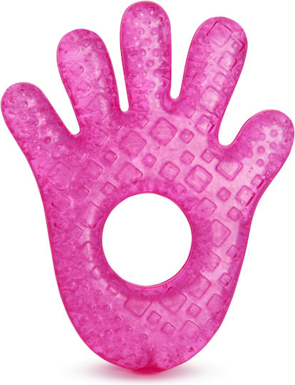Munchkin Fun Ice Hand Μασητικός Κρίκος Οδοντοφυΐας με Gel Χωρίς BPA από Σιλικόνη για 0 m+ Fuchsia