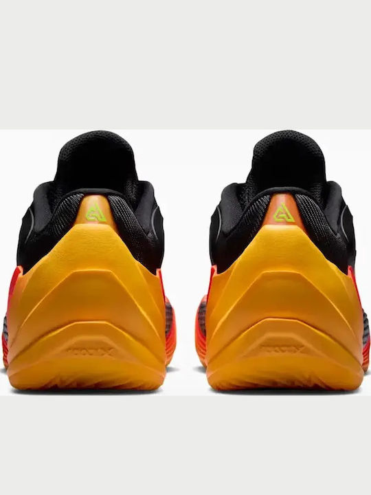 Giannis Freak 8 Fearless Low Basketball Shoes Black Laser Crimson Metallic Silver Laser Orange