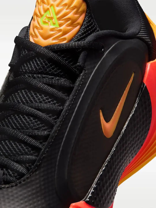 Giannis Freak 8 Fearless Low Basketball Shoes Black Laser Crimson Metallic Silver Laser Orange