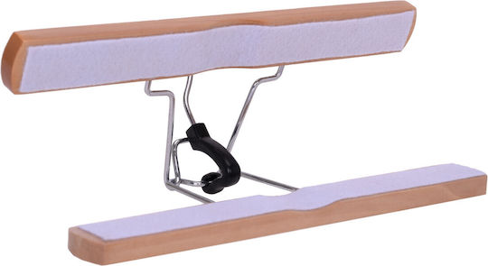UnicUtil Wardrobe Hanger for Pants Wooden Beige UUUM54X100 100 Pieces