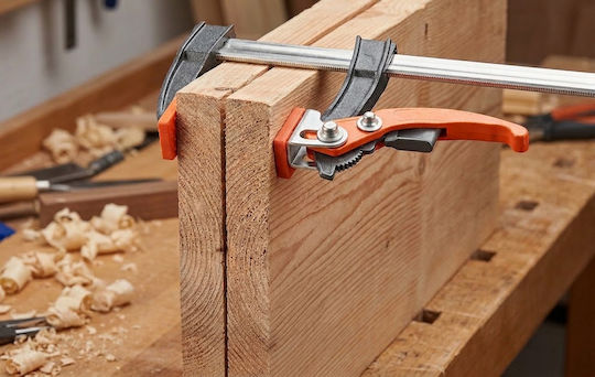 Ratchet Clamp Fixing Vise 80 X 300 Mm Quick Grip Easy Force Adjustment Carpentry Assembly Diy