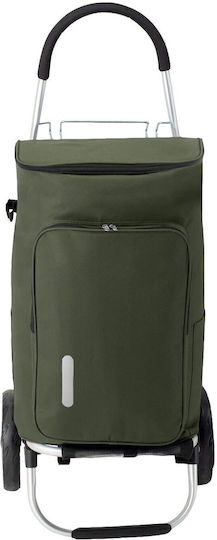 Plastic Shopping Trolley Grey 48cm