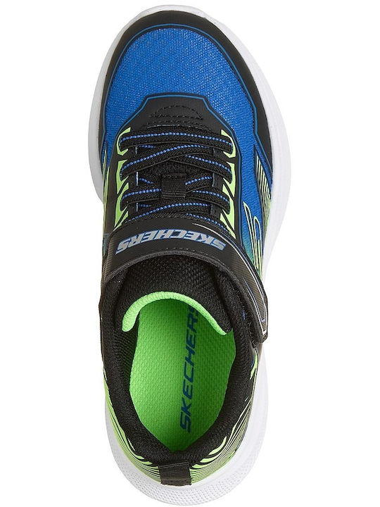 Microspec Kinder Sneaker mit Bügel- und Schleifenverschluss Blau