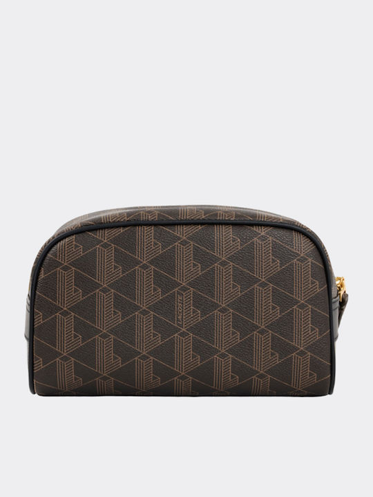 Lacoste Blend Toiletry Bag Unisex Νεσεσέρ Καφέ