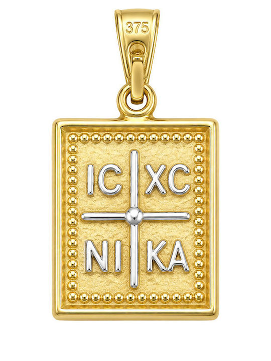 Μενταγιόν Κωνσταντινάτο Λευκόχρυσο 9K