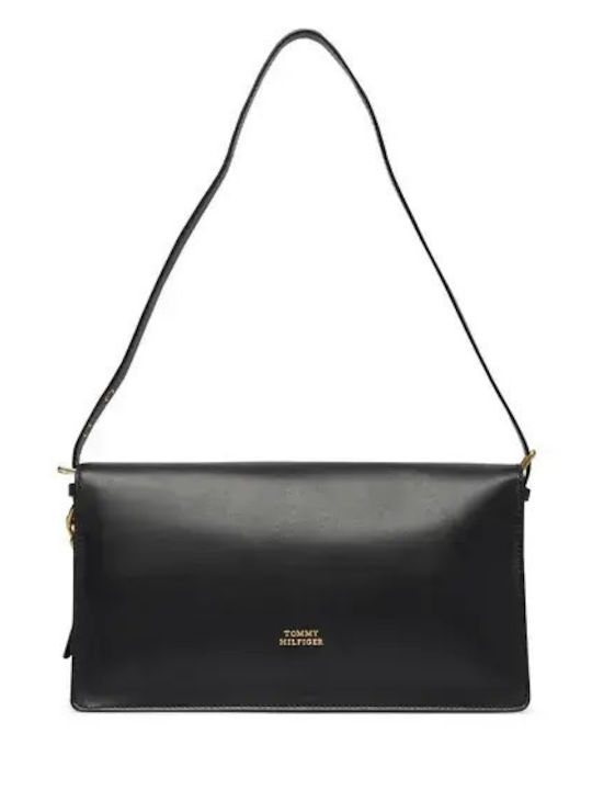 Tommy Hilfiger Tommy Leather Women's Shoulder Bag Black