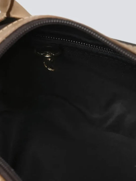 Large Signature Women's Shoulder Bag Tabac Brown