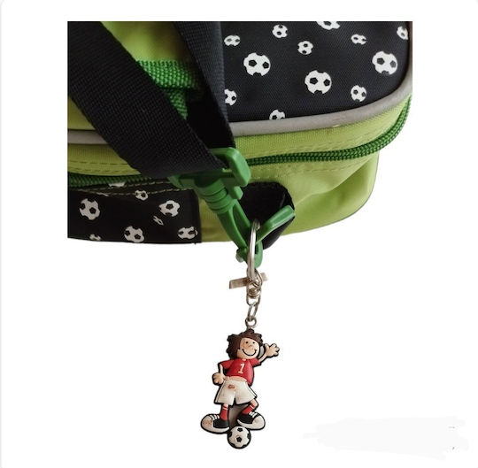 Schulische Isothermische Lunch-Tasche zum Umhängen Grün Fußball