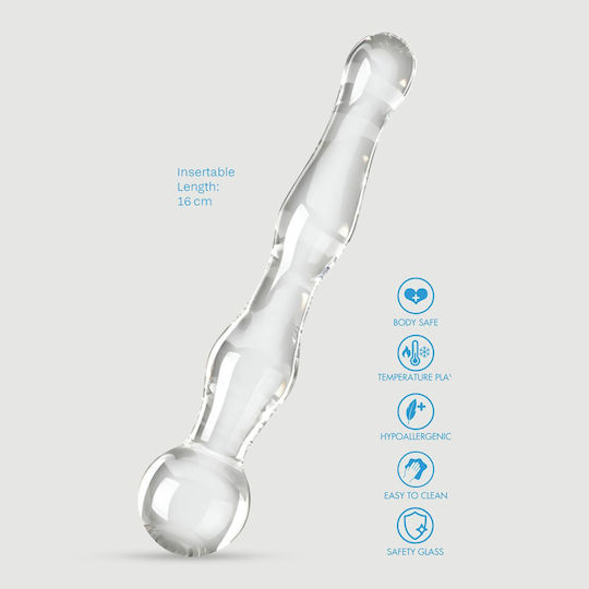 ToyJoy Γυάλινο Dildo Διάφανο