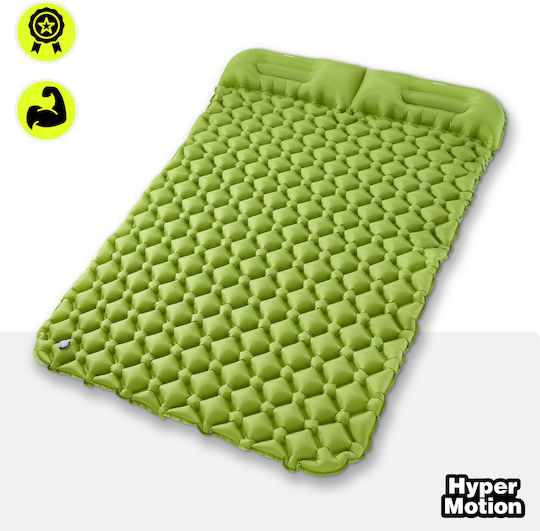 HyperMotion Doppeltes Camping Schlafmatte 190x120cm Dicke 5,5cm Grüne