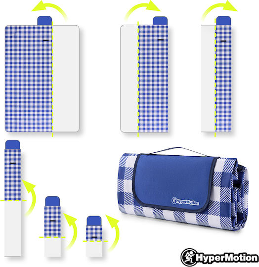 Плажно пикник одеяло 150×200 см Hypermotion сино каре