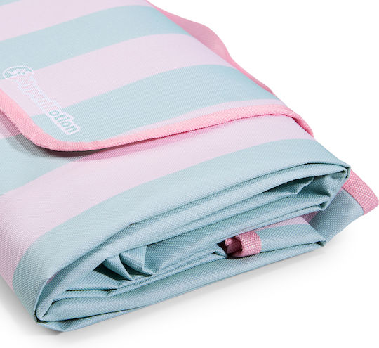 Picnic Beach Blanket 150×200 Cm Hypermotion Pink Green Stripes