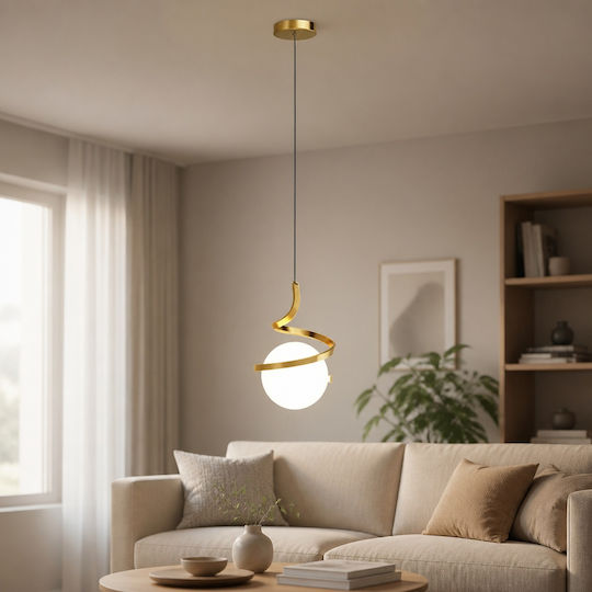 Emporio Collection Rühtizierbares Deckenleuchte Gold mit Lampenbirnensockel E27