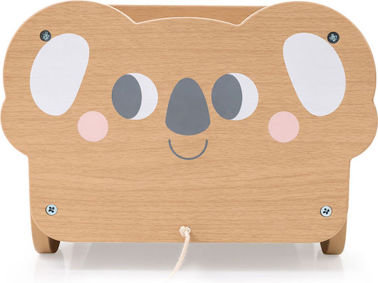 Mamabrum Kinder Spielzeugkiste Aus Holz Beige 30x26x19cm