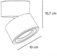 Inlight LED Спот с 10 Светлини в Черен Цвят Inlight LED Спот с 10 Светлини в Черен Цвят