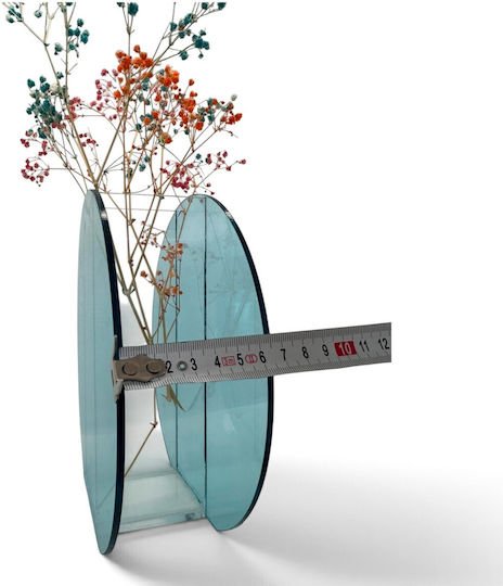 Plexilab Βάζο Μπλε Φ6xΥ20cm Plexilab Βάζο Μπλε Φ6xΥ20cm