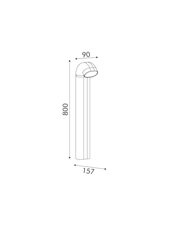 Aca Κολωνάκι LED 12W 100cm Aca Κολωνάκι LED 12W 100cm