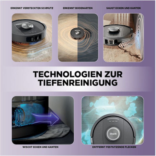 Shark PowerDetect NeverTouch Σκούπα Ρομπότ με Χαρτογράφηση Laser