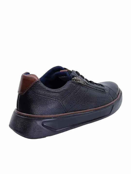 Men's Sneakers Preto / Pull Up Conhaque