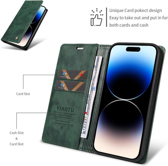 Yikatu Yk-006 Book Case Green Oppo Reno16 5G Reno16 Pro 5G