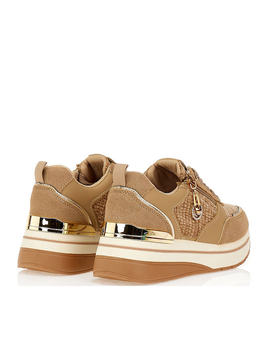 Damentaschen Sneakers Purpurn Braun