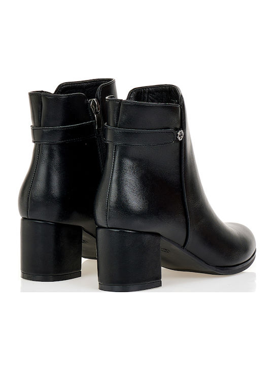 Damen Stiefeletten mit Mittelhohem Absatz Schwarz