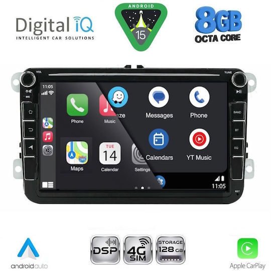 Digital IQ BLM 579_CPA 8" Мултимедиен Дек Фабричен VW – Skoda – Seat Група Модел 2004-2018