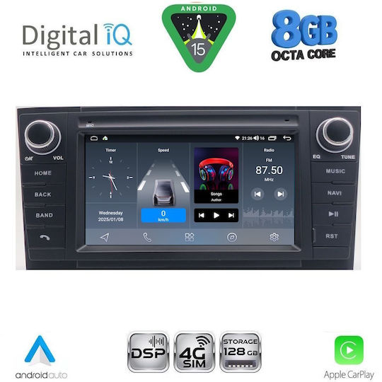 Digital IQ BLM 509BL_CPA 7" Мултимедиен Плейър Фабричен Toyota Avensis T27 Модел 2009-2016 Черен