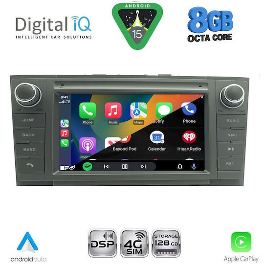 Digital IQ BLM 509BL_CPA 7" Мултимедиен Плейър Фабричен Toyota Avensis T27 Модел 2009-2016 Черен