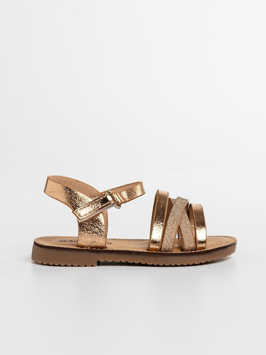 Sandale Tip Pantof Aurii