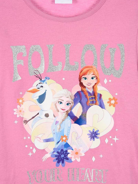 Kids Long-Sleeved Blouse Pink Frozen Follow Your Heart