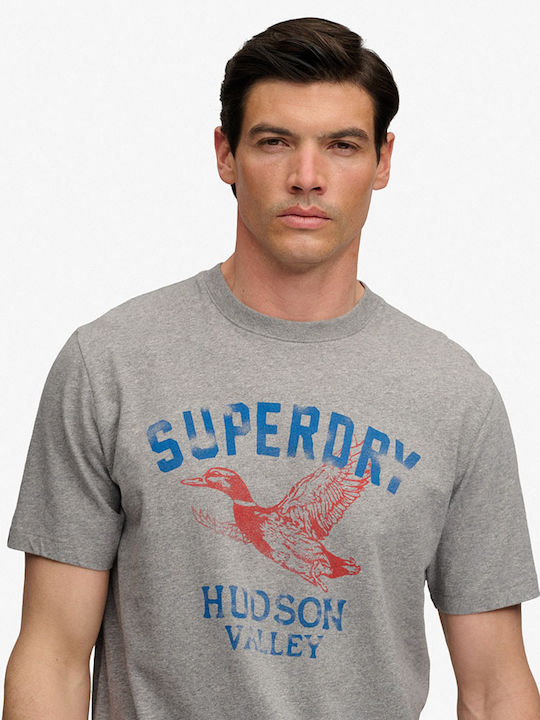 & Co Tricou Dark Vintage Gri Marl