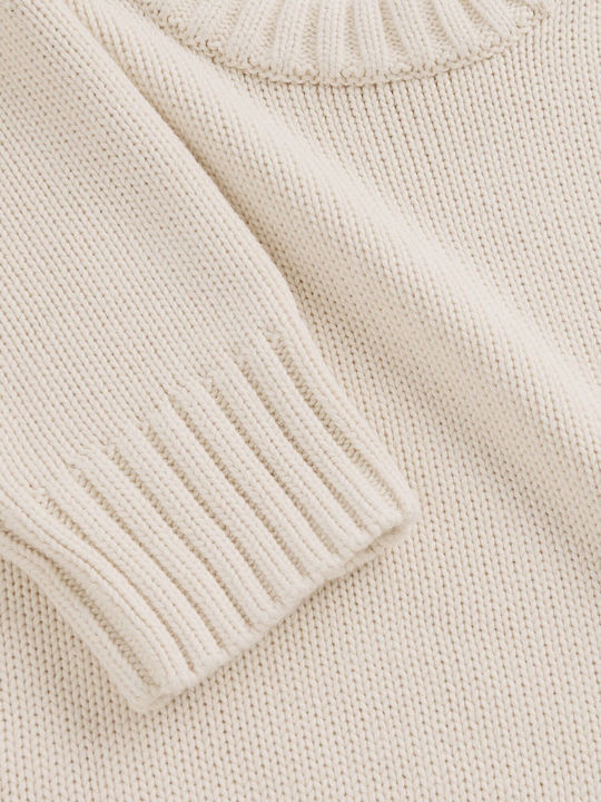 Women's Cotton Striped Sweater Chino Beige