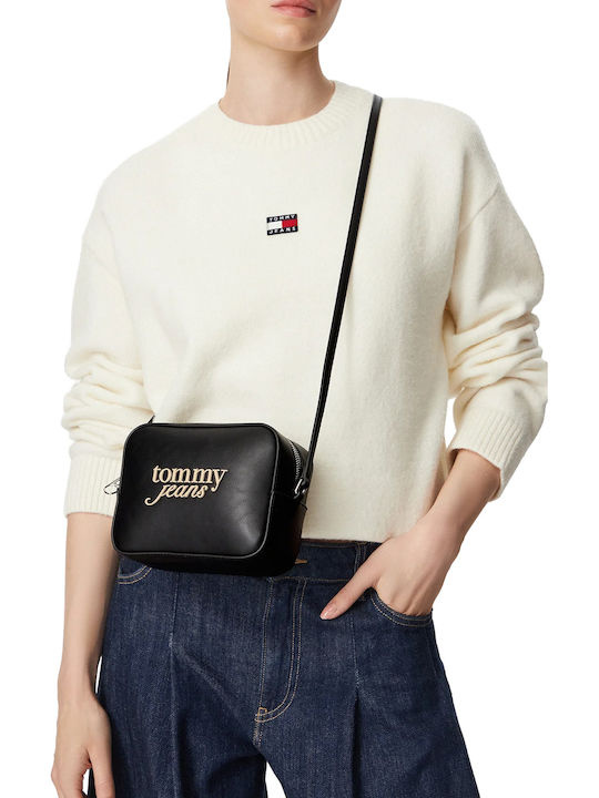 Must Camera Leather Women's Crossbody Bag Black