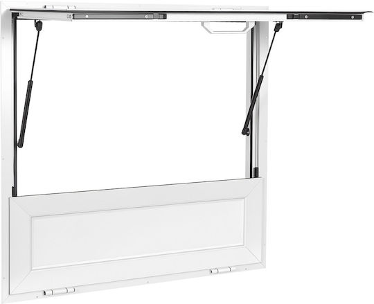 Vevor Klappbares Fensterregal 915x915mm Fenster Service Aluminiumlegierung LKW Lebensmittel Bis 85 Grad Markise Tür Haken Zug Wasserfest
