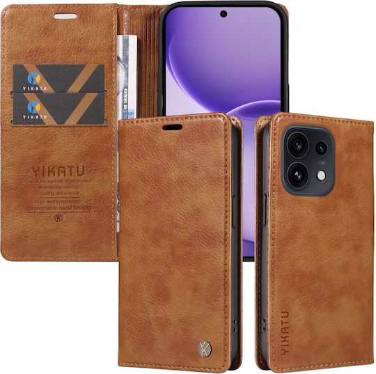 Yikatu Yk-006 Book Case Brown Oppo Reno16 5G Reno16 Pro 5G